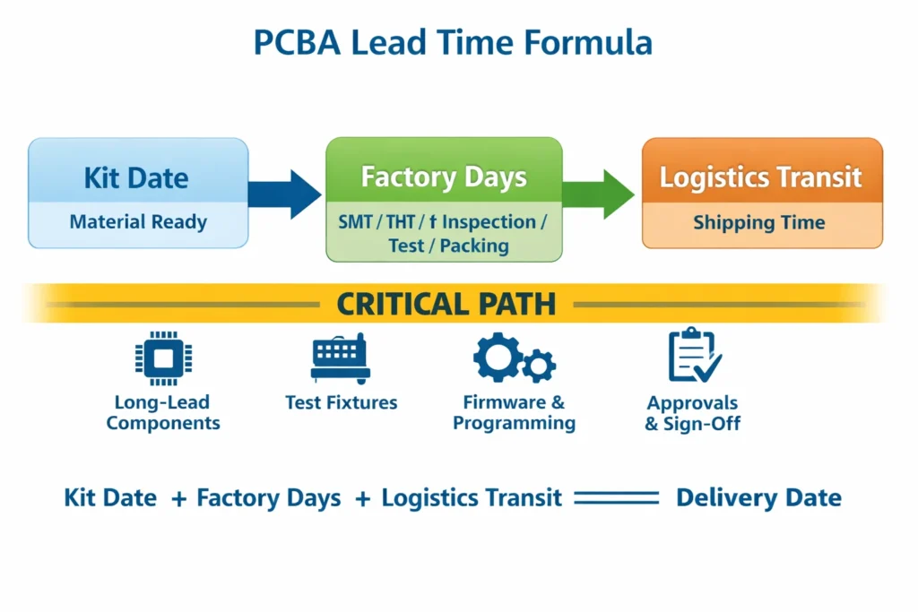 PCBA Production Lead Time Breakdown