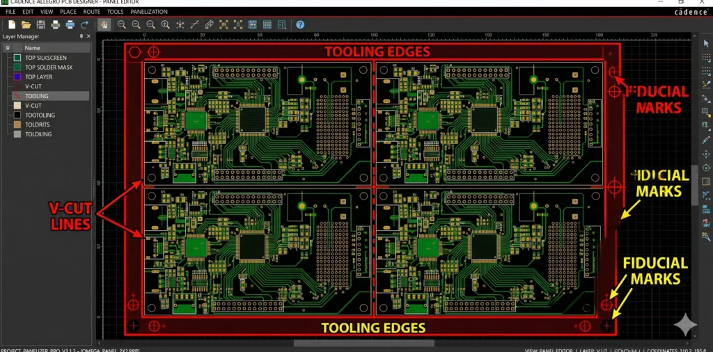 Smart PCB panelization design and DFM review for consumer electronics PCBA mass production.