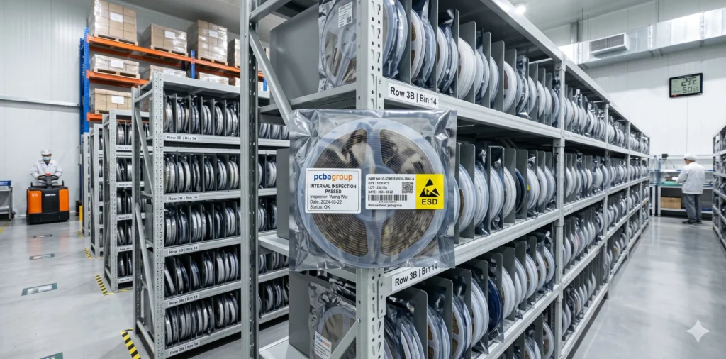 Electronic component sourcing and inventory management in Shenzhen for PCBA mass production.